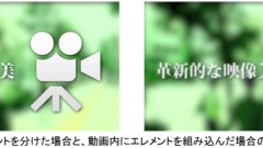 さりげなく、それでいて目をひく背景動画